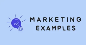 Marketing Examples interface screenshot